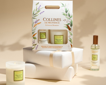Coffret bougie et parfum d'intérieur bergamote fraiche